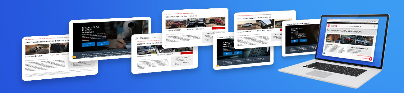 auto-landing-page-examples